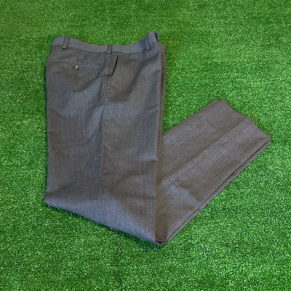 Michael Kors Women's Wear to Work Straight Leg 100% Wool Grey Business Pant 29 - Picture 1 of 10